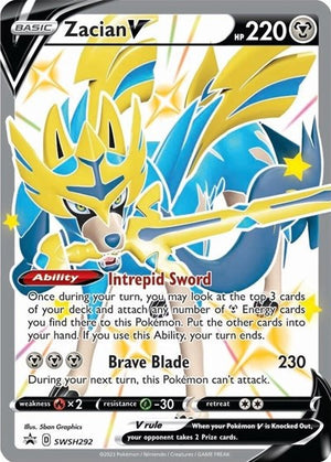 Pokemon TCG - SWSH: Sword & Shield Promo Cards - Zacian V (Shiny) - SWSH292