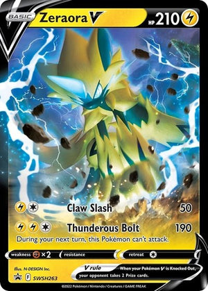 Pokemon TCG - SWSH: Sword & Shield Promo Cards - Zeraora V - SWSH263