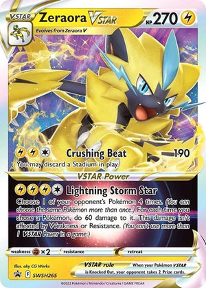 Pokemon TCG - SWSH: Sword & Shield Promo Cards - Zeraora VSTAR - SWSH265