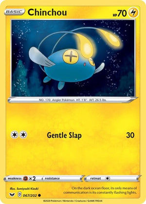 Pokemon TCG - SWSH01: Sword & Shield Base Set - Chinchou - 067/202