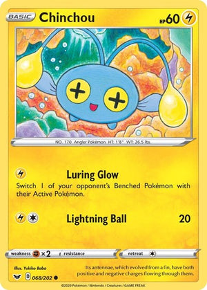 Pokemon TCG - SWSH01: Sword & Shield Base Set - Chinchou - 068/202