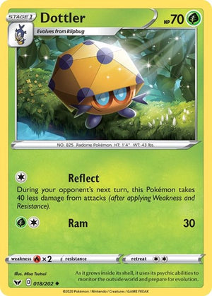 Pokemon TCG - SWSH01: Sword & Shield Base Set - Dottler - 018/202