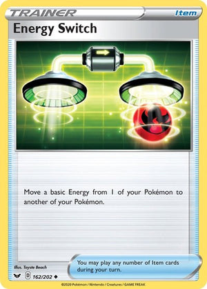 Pokemon TCG - SWSH01: Sword & Shield Base Set - Energy Switch - 162/202