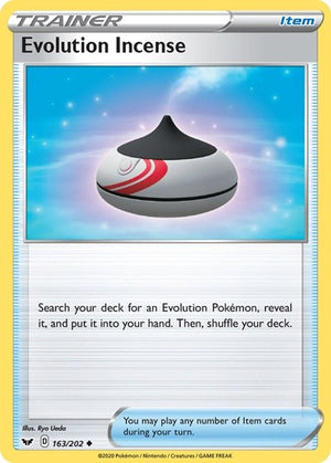 Pokemon TCG - SWSH01: Sword & Shield Base Set - Evolution Incense - 163/202 - Reverse Holofoil