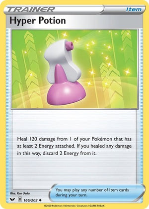 Pokemon TCG - SWSH01: Sword & Shield Base Set - Hyper Potion - 166/202