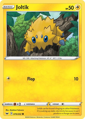 Pokemon TCG - SWSH01: Sword & Shield Base Set - Joltik - 070/202