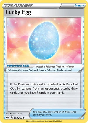 Pokemon TCG - SWSH01: Sword & Shield Base Set - Lucky Egg - 167/202