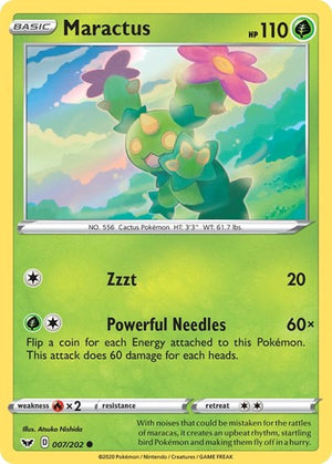 Pokemon TCG - SWSH01: Sword & Shield Base Set - Maractus - 007/202