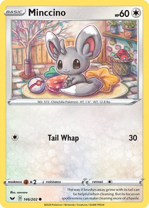 Pokemon TCG - SWSH01: Sword & Shield Base Set - Minccino - 146/202