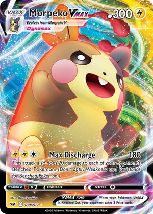 Pokemon TCG - SWSH01: Sword & Shield Base Set - Morpeko VMAX - 080/202 - Holofoil