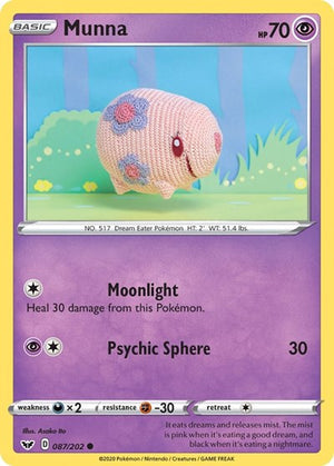 Pokemon TCG - SWSH01: Sword & Shield Base Set - Munna - 087/202