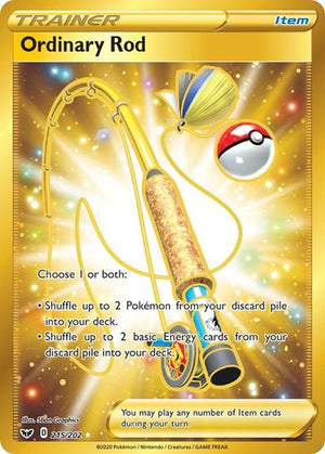 Pokemon TCG - SWSH01: Sword & Shield Base Set - Ordinary Rod - 215/202 - Holofoil