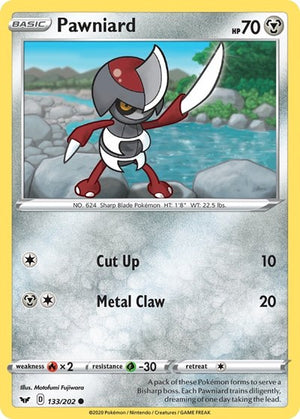Pokemon TCG - SWSH01: Sword & Shield Base Set - Pawniard - 133/202