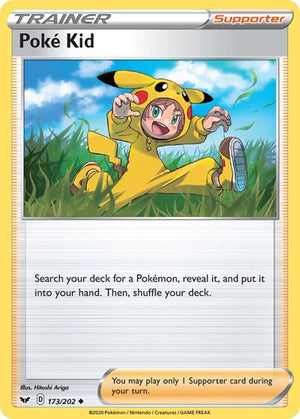 Pokemon TCG - SWSH01: Sword & Shield Base Set - Poke Kid - 173/202