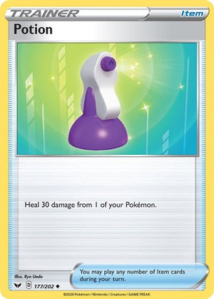 Pokemon TCG - SWSH01: Sword & Shield Base Set - Potion - 177/202 - Reverse Holofoil