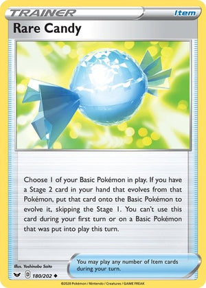 Pokemon TCG - SWSH01: Sword & Shield Base Set - Rare Candy - 180/202 - Reverse Holofoil
