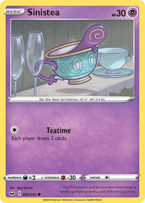 Pokemon TCG - SWSH01: Sword & Shield Base Set - Sinistea - 089/202