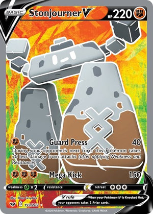 Pokemon TCG - SWSH01: Sword & Shield Base Set - Stonjourner V - 193/202 - Holofoil