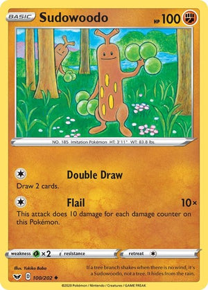 Pokemon TCG - SWSH01: Sword & Shield Base Set - Sudowoodo - 100/202