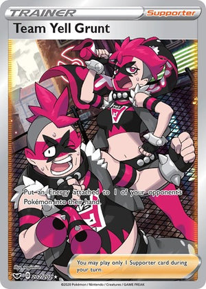 Pokemon TCG - SWSH01: Sword & Shield Base Set - Team Yell Grunt - 202/202 - Holofoil