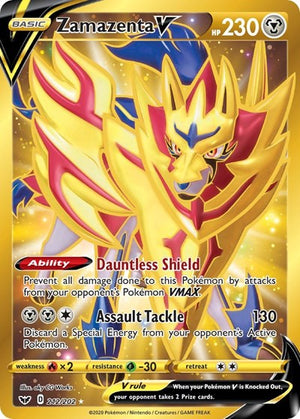 Pokemon TCG - SWSH01: Sword & Shield Base Set - Zamazenta V - 212/202 - Holofoil