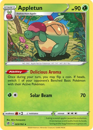 Pokemon TCG - SWSH02: Rebel Clash - Appletun - 023/192 - Holofoil