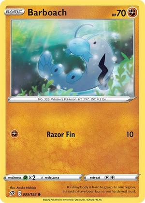 Pokemon TCG - SWSH02: Rebel Clash - Barboach - 099/192