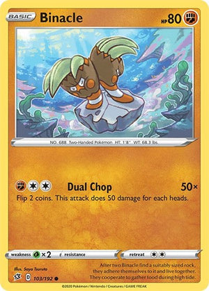 Pokemon TCG - SWSH02: Rebel Clash - Binacle - 103/192