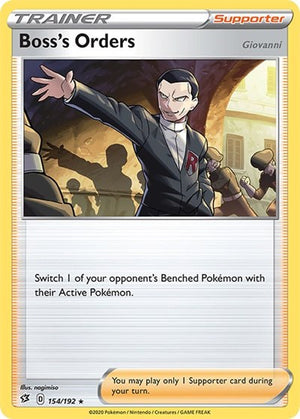 Pokemon TCG - SWSH02: Rebel Clash - Boss's Orders - 154/192 - Holofoil