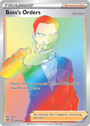Pokemon TCG - SWSH02: Rebel Clash - Boss's Orders - 200/192 - Holofoil