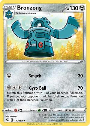 Pokemon TCG - SWSH02: Rebel Clash - Bronzong - 130/192