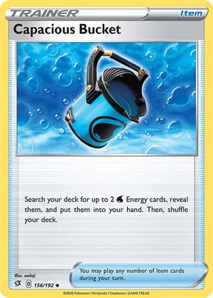 Pokemon TCG - SWSH02: Rebel Clash - Capacious Bucket - 156/192