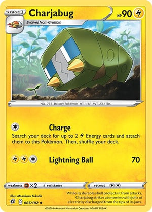Pokemon TCG - SWSH02: Rebel Clash - Charjabug - 065/192