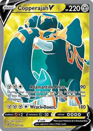 Pokemon TCG - SWSH02: Rebel Clash - Copperajah V - 187/192 - Holofoil