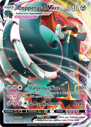 Pokemon TCG - SWSH02: Rebel Clash - Copperajah VMAX - 137/192 - Holofoil