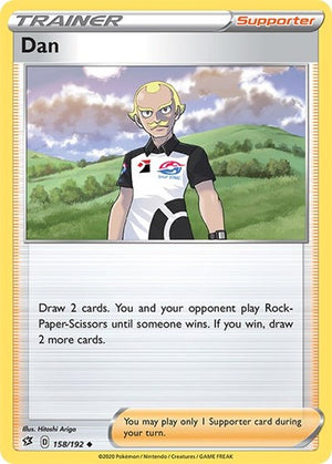 Pokemon TCG - SWSH02: Rebel Clash - Dan - 158/192 - Reverse Holofoil