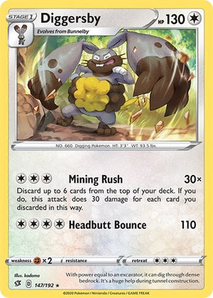 Pokemon TCG - SWSH02: Rebel Clash - Diggersby - 147/192