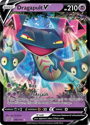 Pokemon TCG - SWSH02: Rebel Clash - Dragapult V - 092/192 - Holofoil