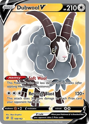 Pokemon TCG - SWSH02: Rebel Clash - Dubwool V - 188/192 - Holofoil