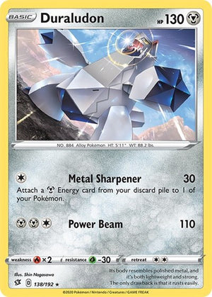 Pokemon TCG - SWSH02: Rebel Clash - Duraludon - 138/192 - Reverse Holofoil