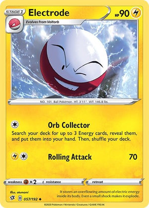 Pokemon TCG - SWSH02: Rebel Clash - Electrode - 057/192