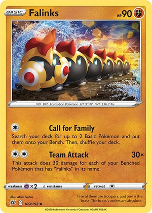 Pokemon TCG - SWSH02: Rebel Clash - Falinks - 109/192