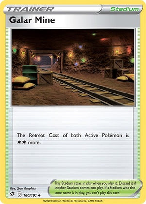 Pokemon TCG - SWSH02: Rebel Clash - Galar Mine - 160/192