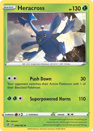 Pokemon TCG - SWSH02: Rebel Clash - Heracross - 006/192