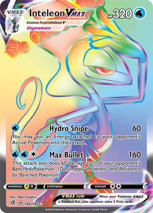 Pokemon TCG - SWSH02: Rebel Clash - Inteleon VMAX - 195/192 - Holofoil