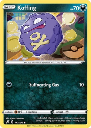 Pokemon TCG - SWSH02: Rebel Clash - Koffing - 112/192