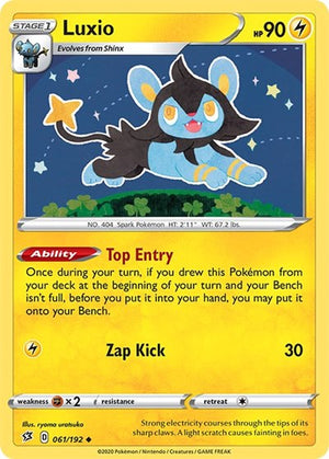 Pokemon TCG - SWSH02: Rebel Clash - Luxio - 061/192