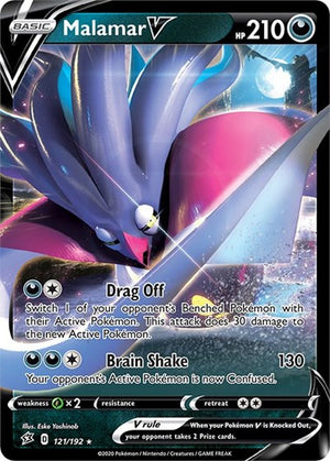 Pokemon TCG - SWSH02: Rebel Clash - Malamar V - 121/192 - Holofoil