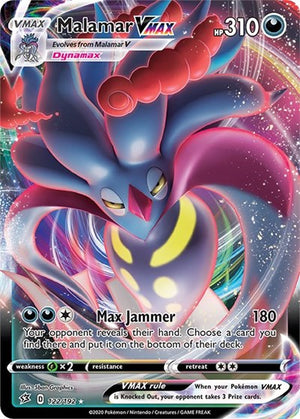 Pokemon TCG - SWSH02: Rebel Clash - Malamar VMAX - 122/192 - Holofoil