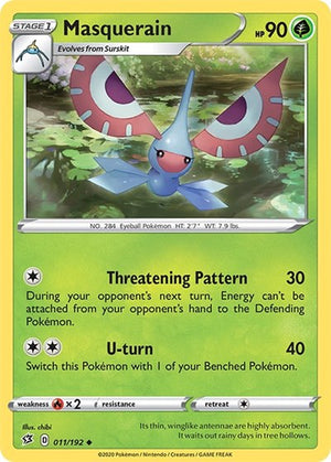 Pokemon TCG - SWSH02: Rebel Clash - Masquerain - 011/192